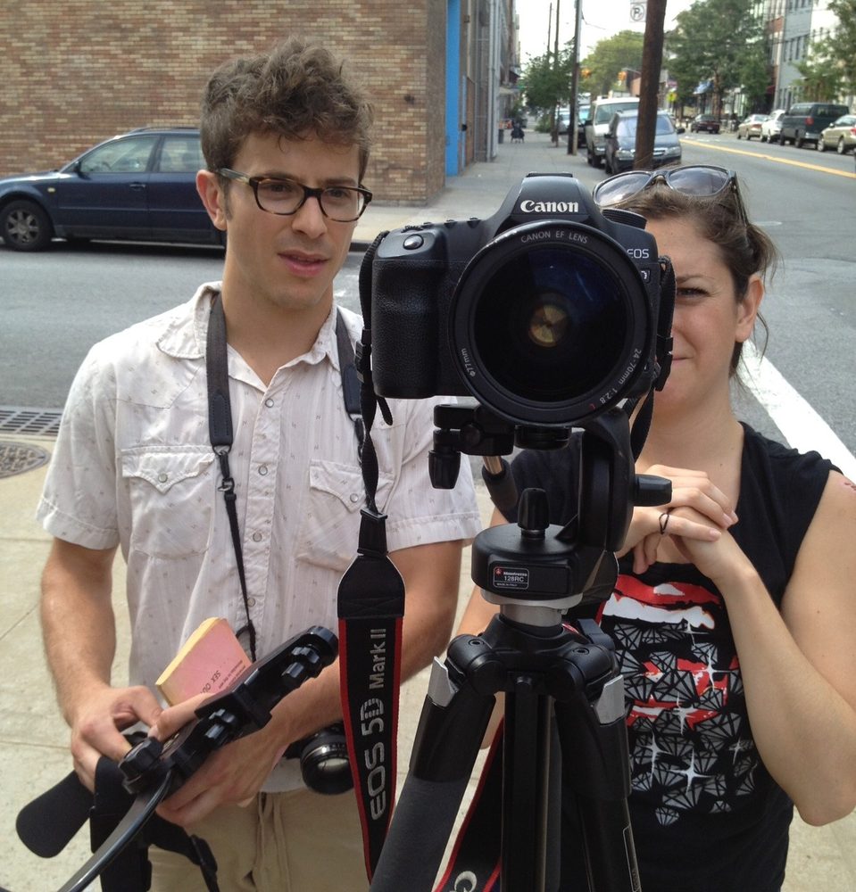 Stan Alcorn shooting video on location